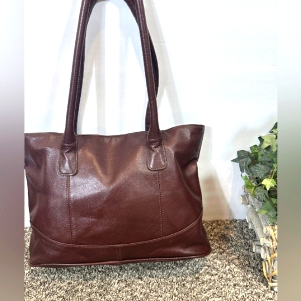 Ameribag Dark Brown Leather Tote - Picture 2 of 6